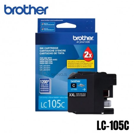 TINTA BROTHER LC-105C CIAN...