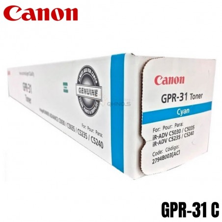 Tóner Canon GPR-31 Cyan...