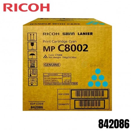 Tóner Ricoh 842086 Cyan MP...