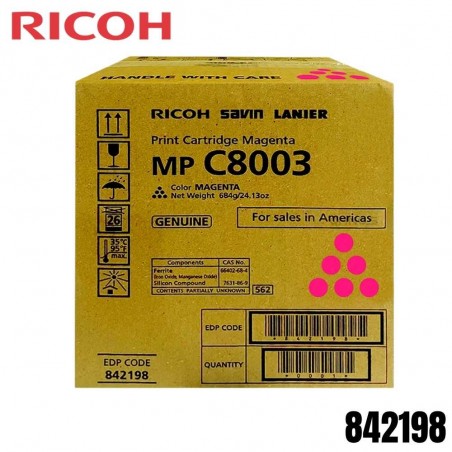Tóner Ricoh 842198 Magenta...