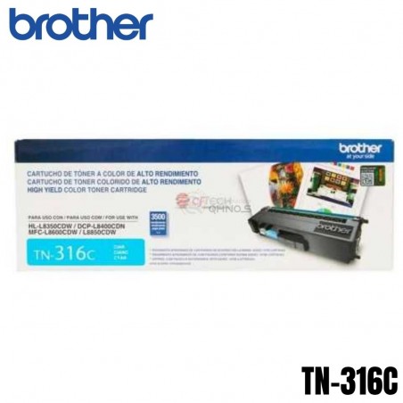 Tóner Brother TN-316C Cyan...