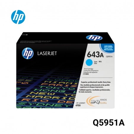 TONER HP Q5951A (643A) L.J....