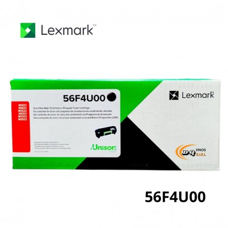 TONER LEXMARK 56F4U00 NEGRO...