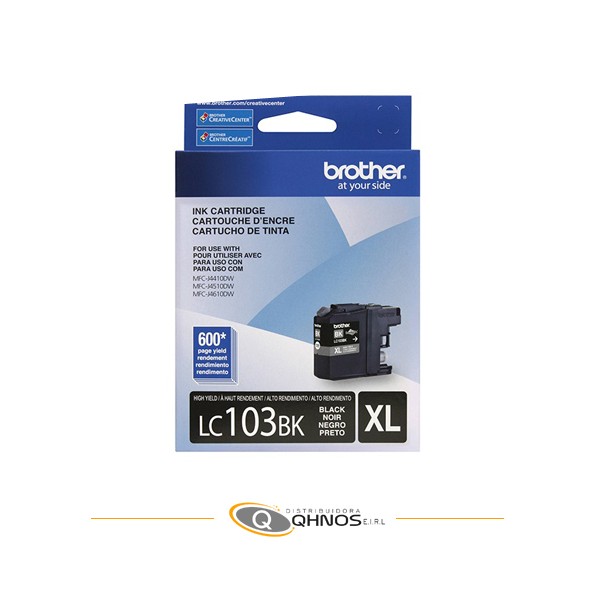 TINTA BROTHER LC-103BK BLACK MFC-J4510DW 600 PAG