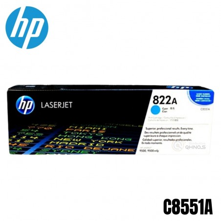Tóner HP 822A Cyan, 25.000...